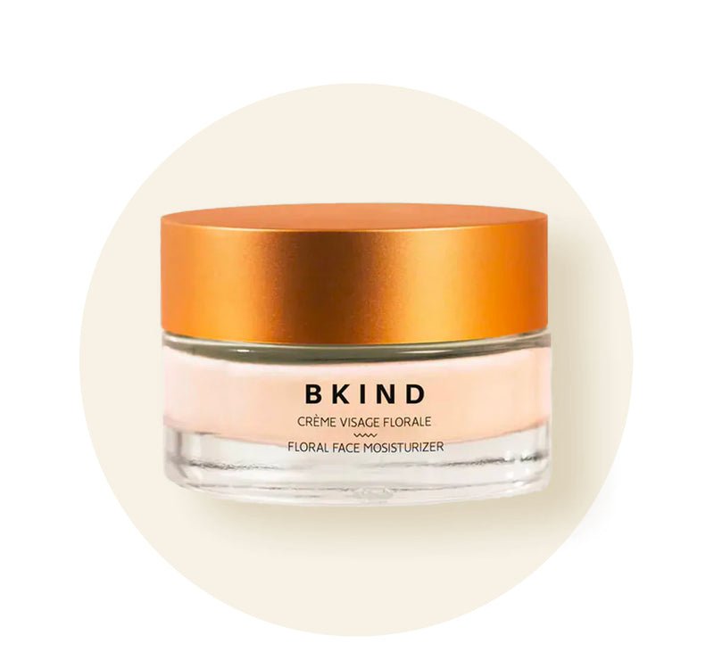 Floral face moisturized